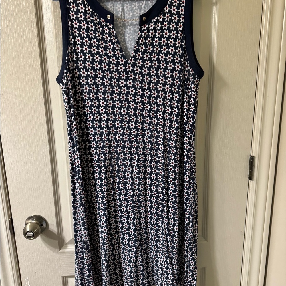 Tommy Hilfiger Black and White Sleeveless Sundress